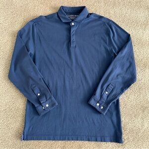 Mizzen+Main Long Sleeve Polo Shirt size Medium
